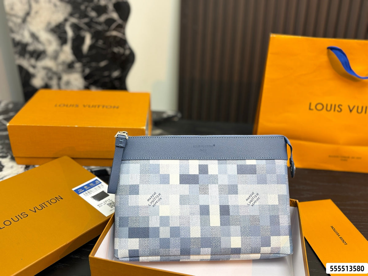 Cuero | Monogram Zip Pouch