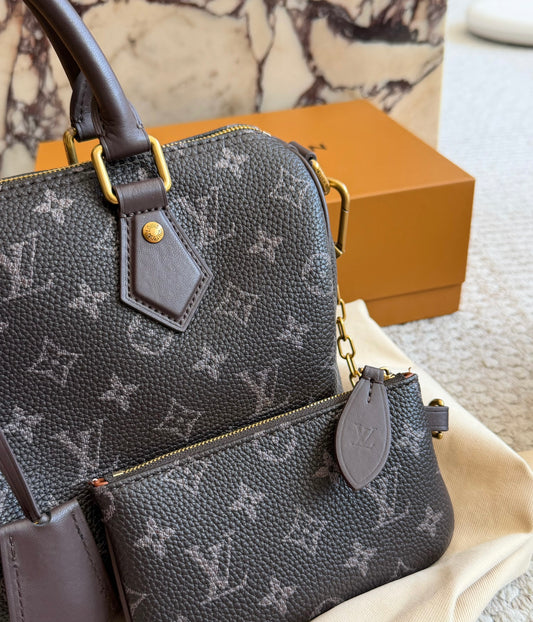 Cuero | Monogram Canvas Boston Bag