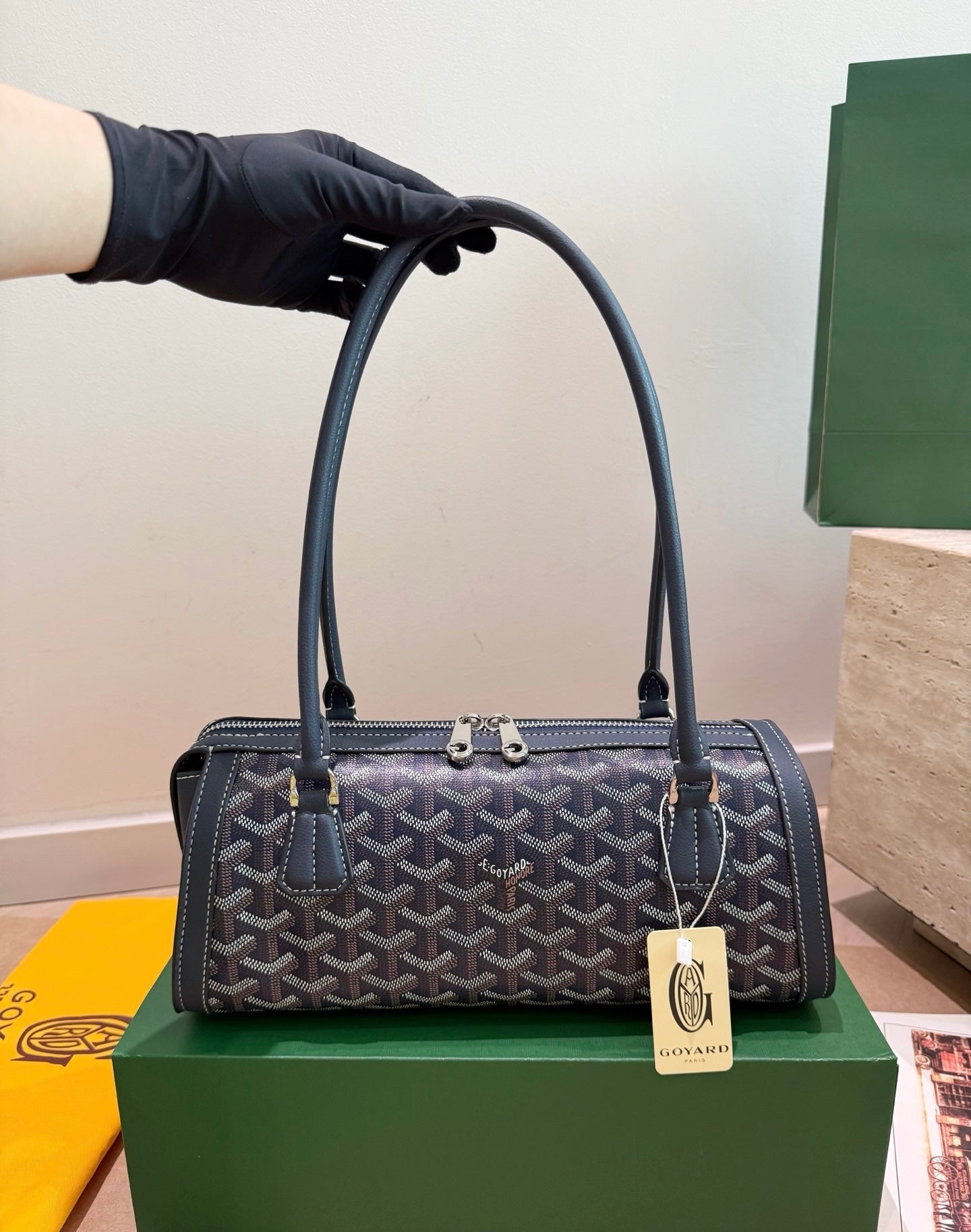 Cuero | Monogram Barrel Bag
