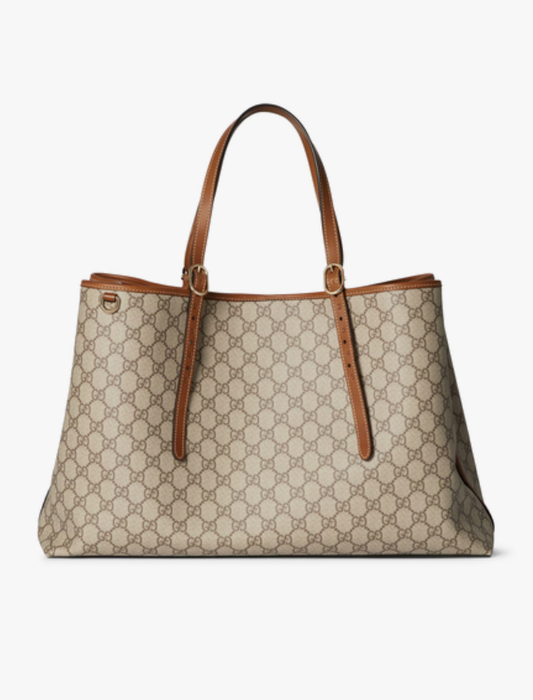Cuero | GG Emblem Large Tote Bag