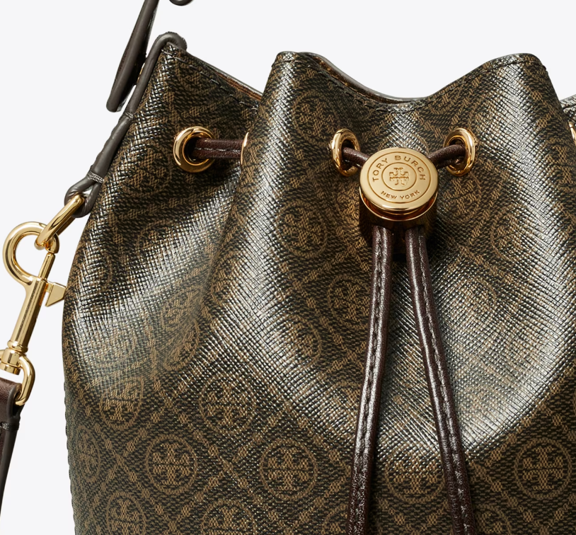 Cuero | MONOGRAM COATED CANVAS MINI BUCKET BAG