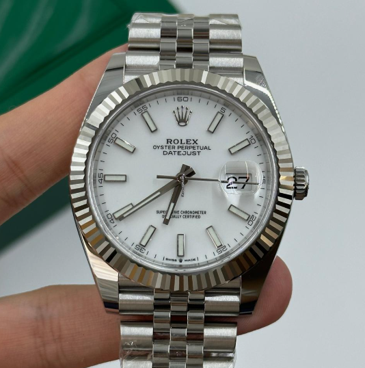 Cuero | Datejust 41 126334 White Index Jubilee 126334 WHITE INDEX