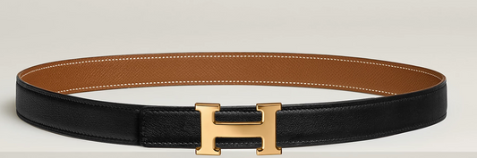 Cuero | Mini H belt buckle & Reversible leather