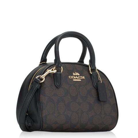 Cuero | Sydney Satchel Signature Brown Black