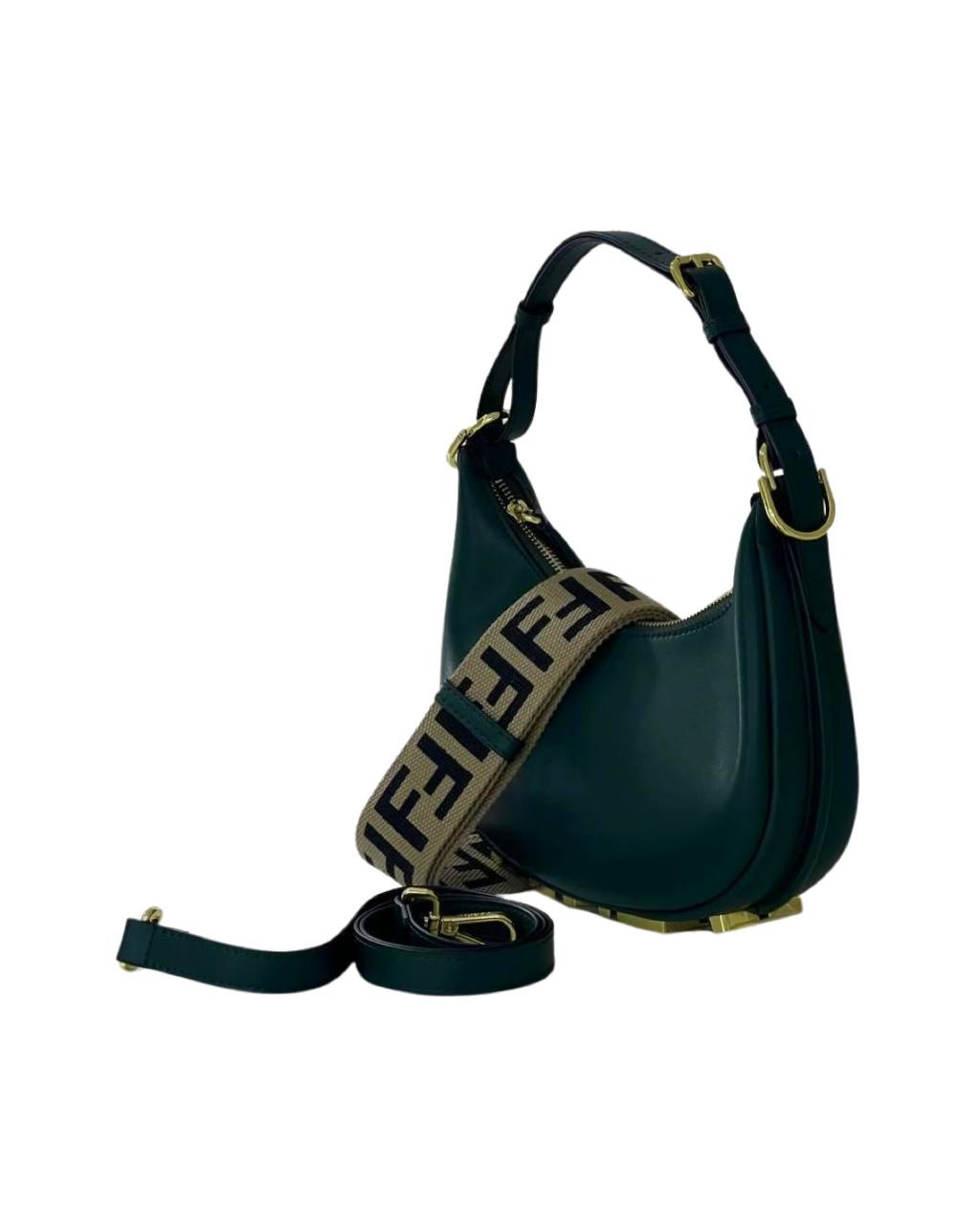 Cuero | Nano Fendigraphy Gold leather charm