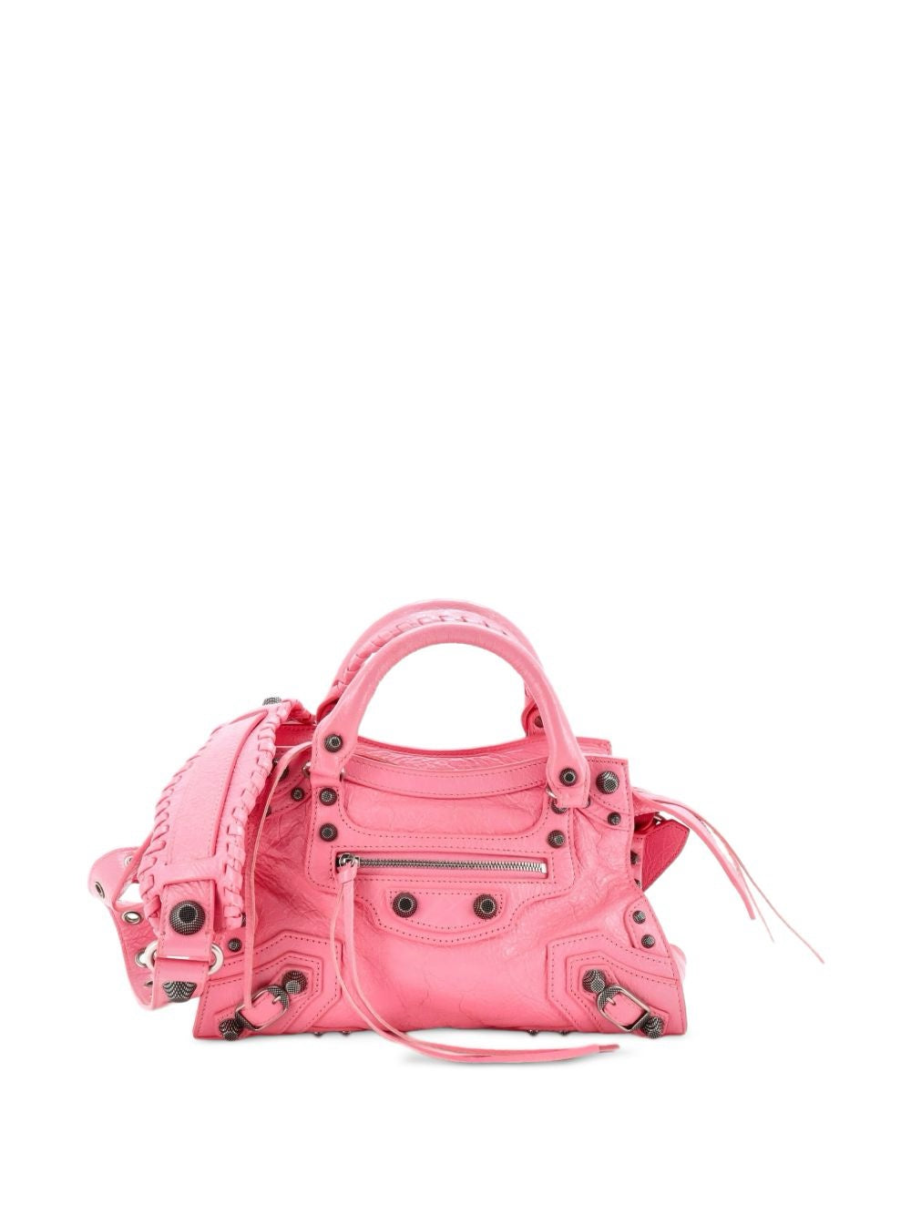 Balenciaga Neo Classic City Mini Bag – Hot Pink Crinkled Leather