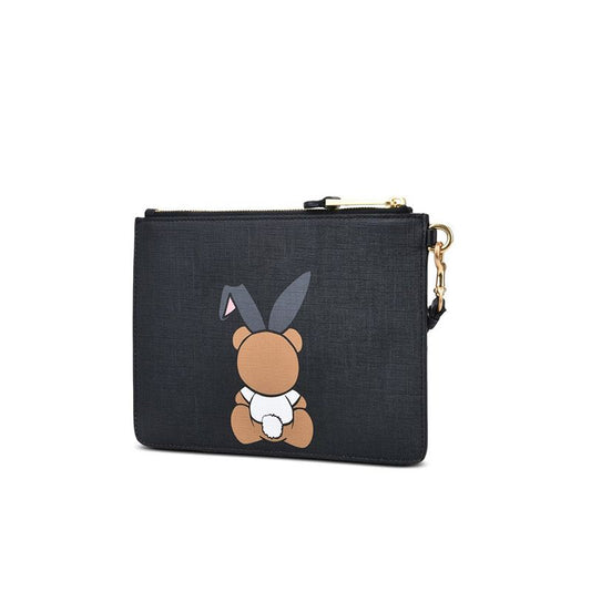 Cuero | Playboy Teddy Bear Clutch Black