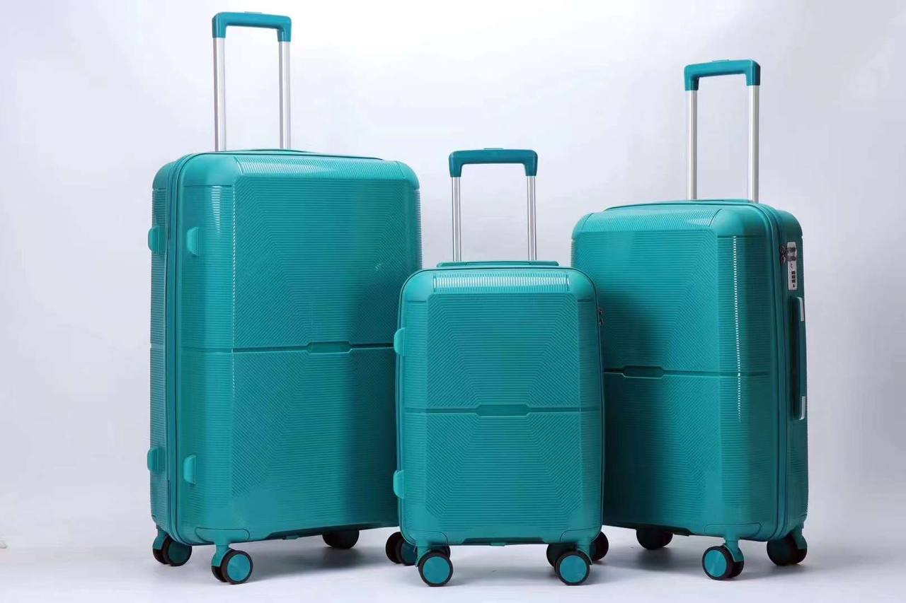 Cuero | PP Luggage Three Pieces Set for Foreign Trade Suitcase 20, 24, 28 Large Capacity