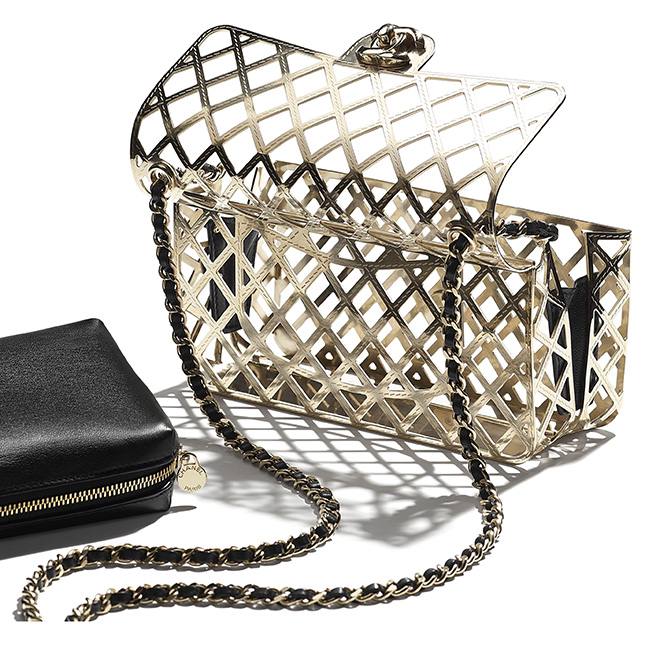 Cuero | Mini Gold Classic Bag With Pouch