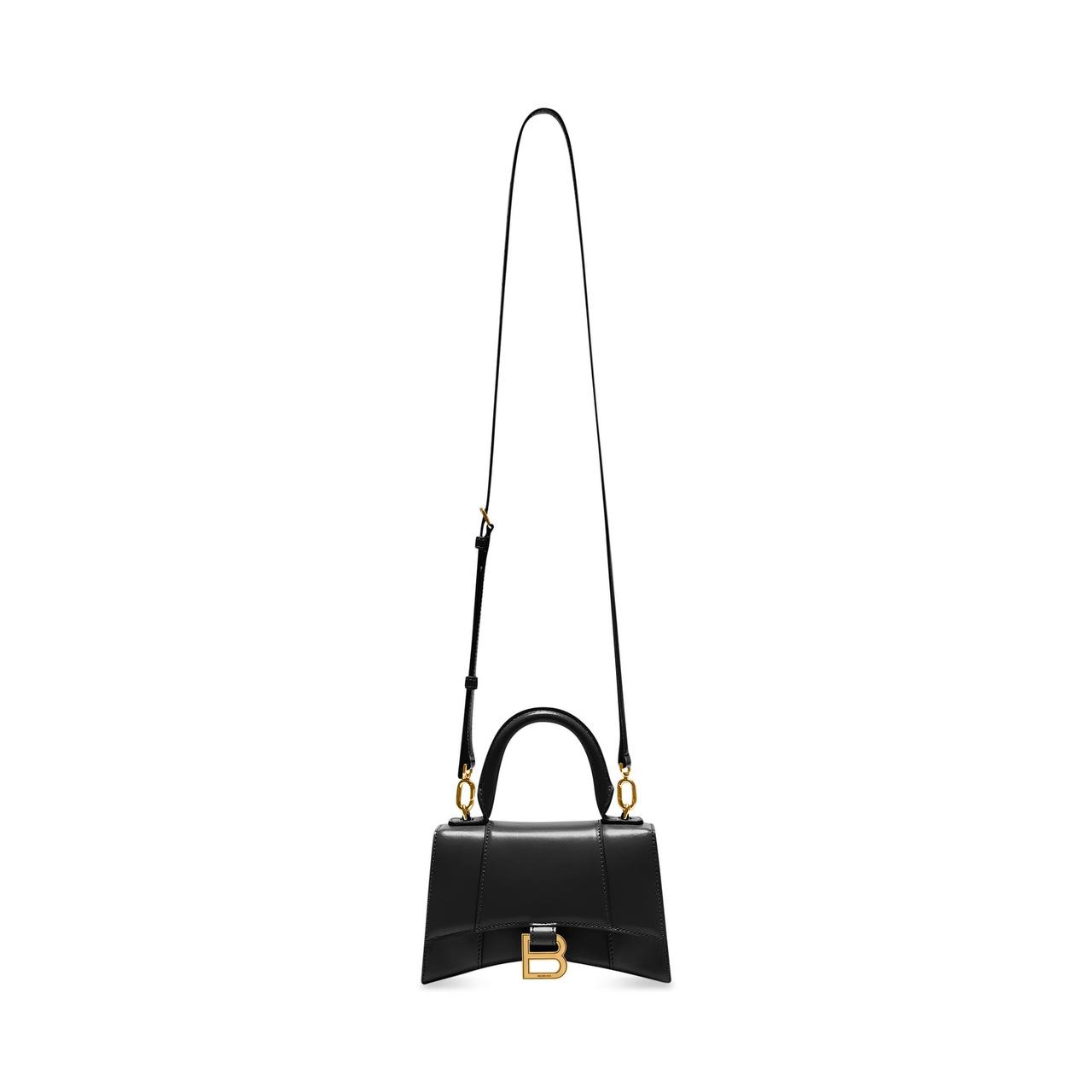 Cuero | WOMEN'S HOURGLASS SMALL HANDBAG BOX IN BLACK