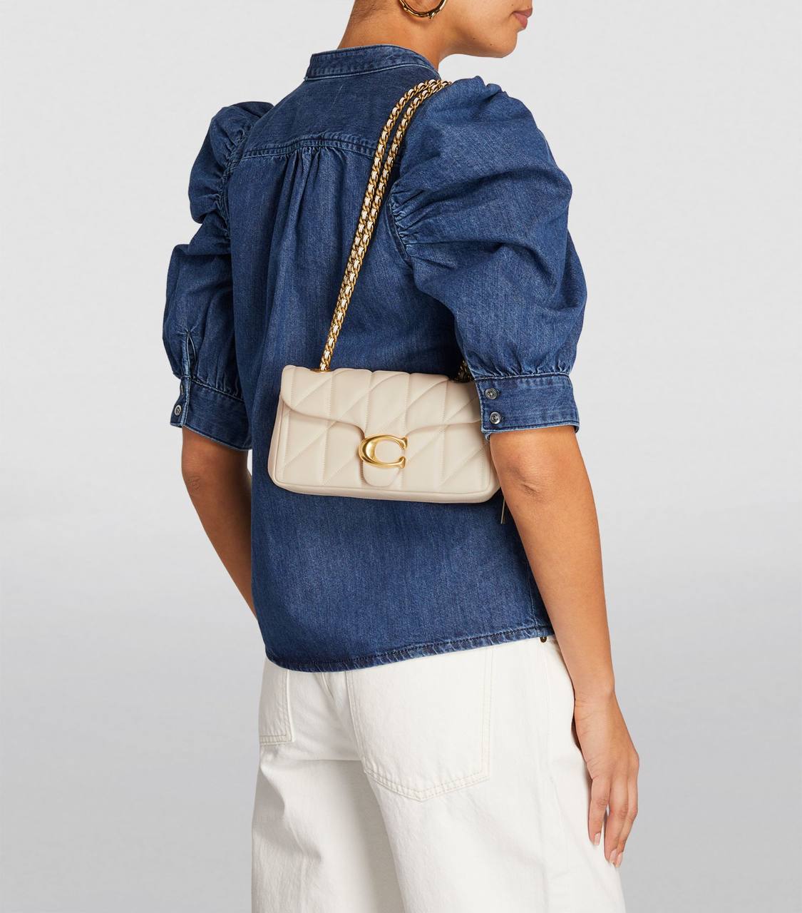 Cuero | Quilted Leather Tabby Shoulder Bag