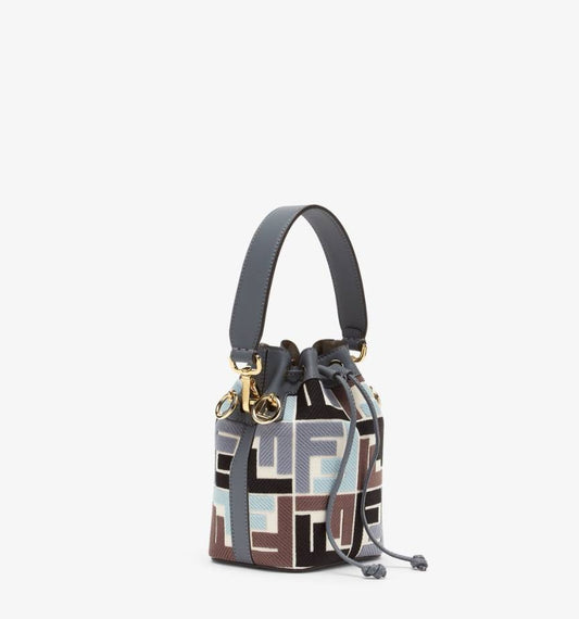 Cuero | Multicolor canvas mini-bag with FF embroidery