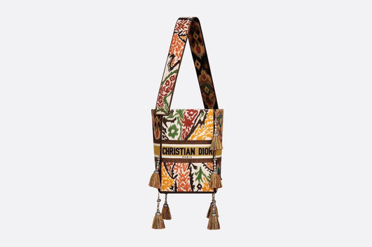 Cuero | D-Bubble handbag in red, green, yellow and black canvas