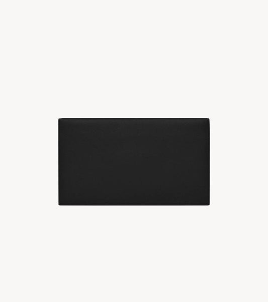 Cuero | UPTOWN POUCH IN GRAIN DE POUDRE LEATHER BLACK
