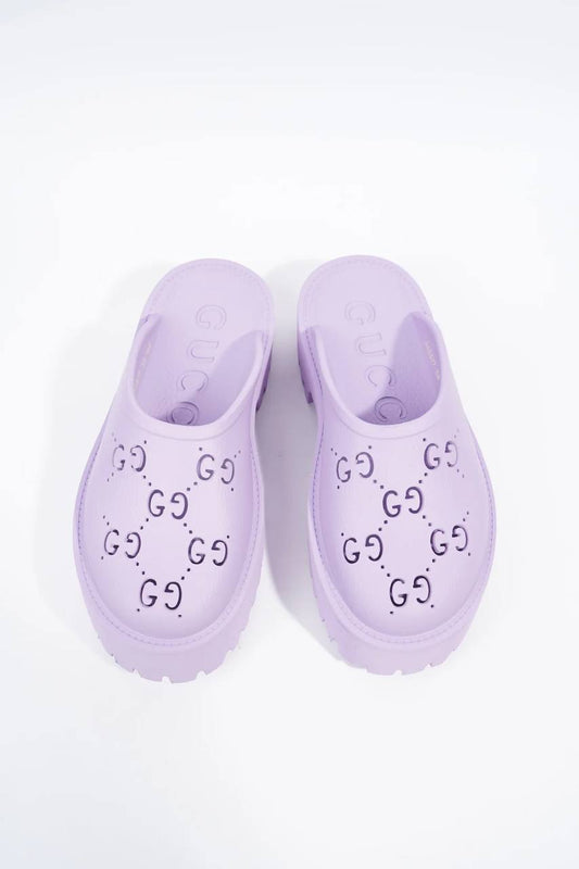 Cuero | Purple Rubber GG Perforated Clogs