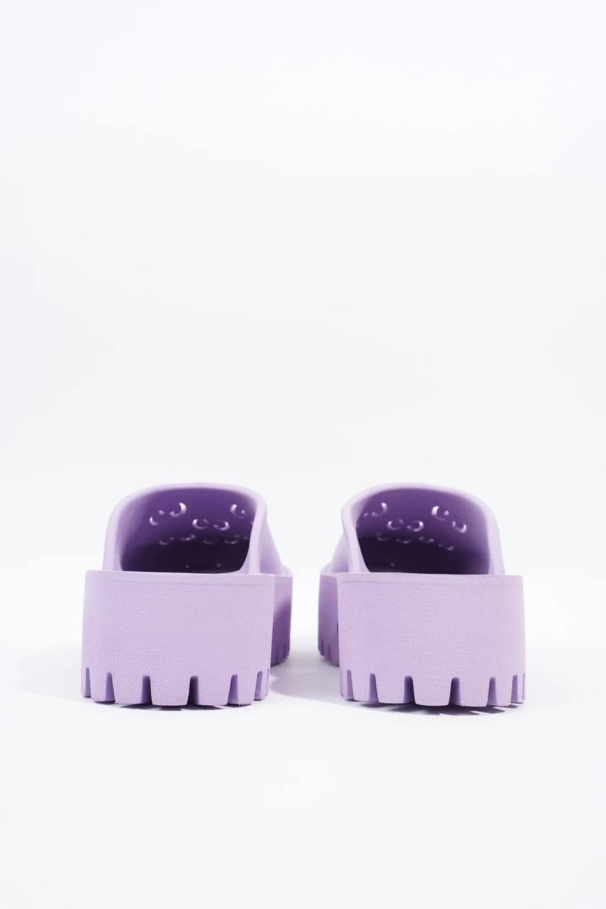 Cuero | Purple Rubber GG Perforated Clogs