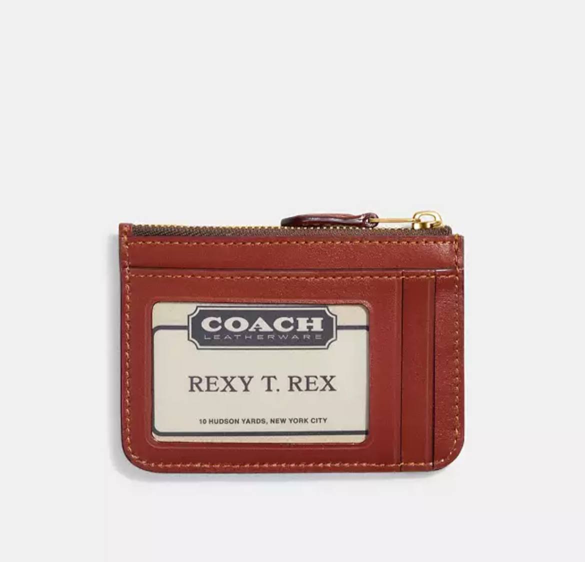 Cuero | Mini Skinny Id Case In Signature Canvas