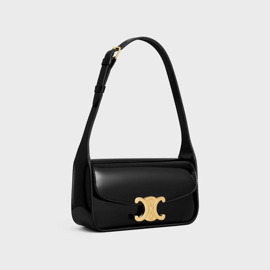 Cuero | SHOULDER BAG TERENCE in PATENT CALFSKIN