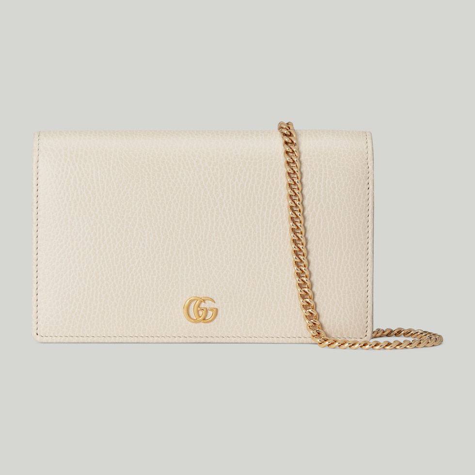 Cuero | GG MARMONT LEATHER MINI CHAIN BAG