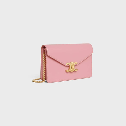 Cuero | WALLET ON CHAIN MARGO IN SHINY CALFSKIN