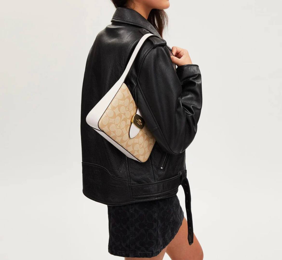 Cuero | Eliza Shoulder Bag In Signature Canvas