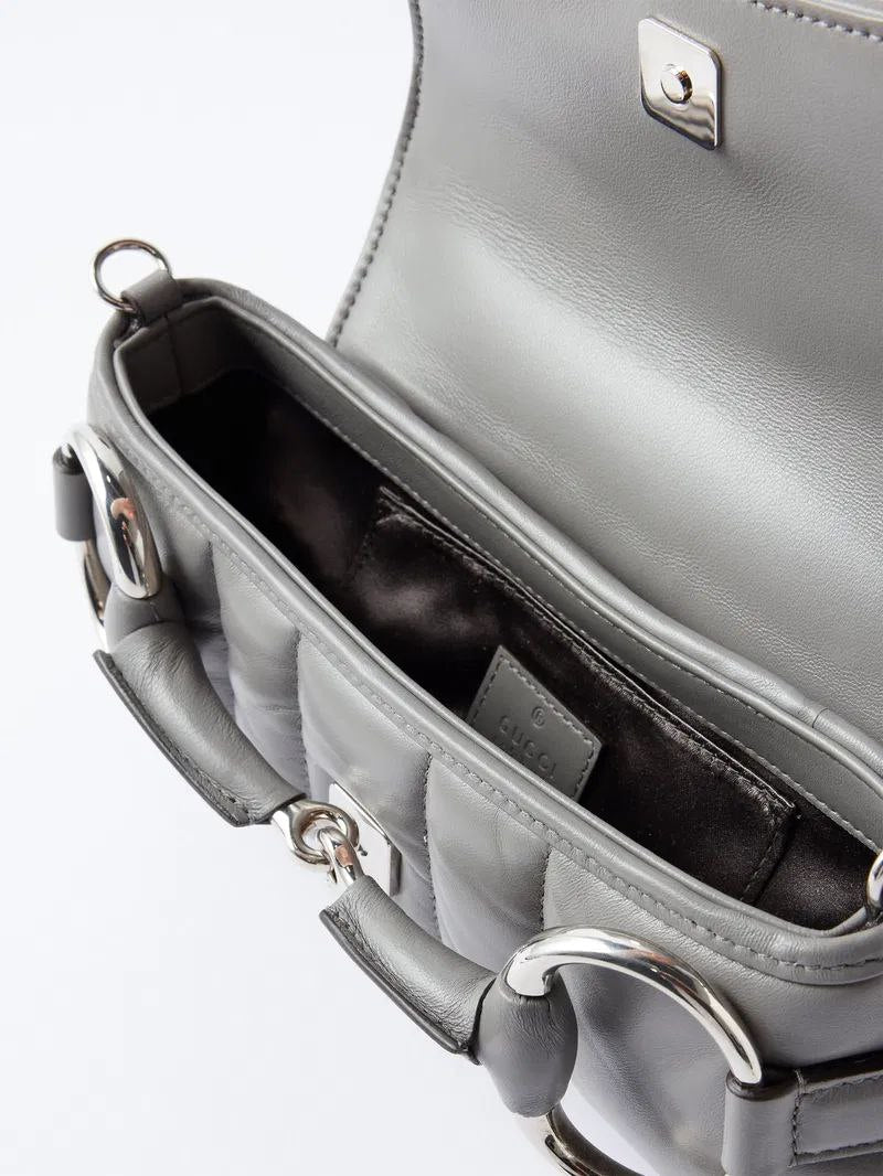 Cuero | Horsebit Small Padded-Leather Shoulder Bag