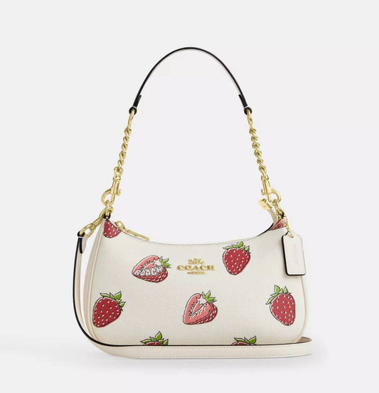 Cuero | Teri Shoulder Bag With Strawberry Print 🍓