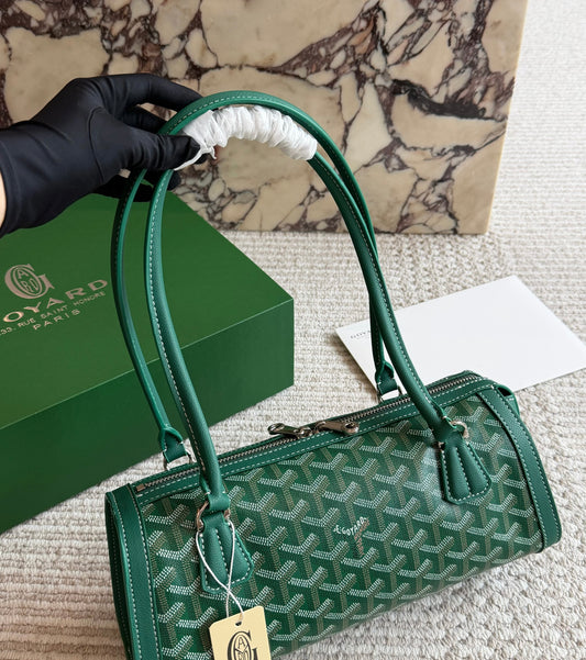 Cuero | Monogram Barrel Top Handle Bag