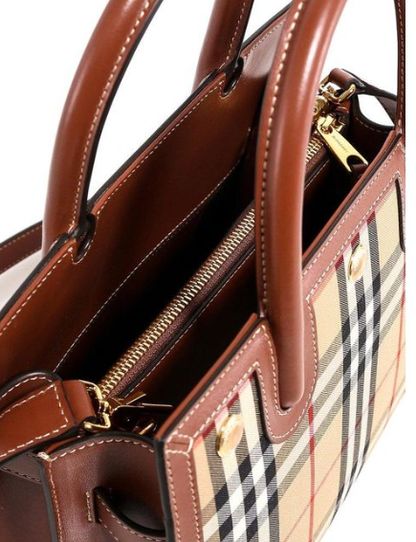Cuero | Mini Vintage Check Two-handle Title Bag