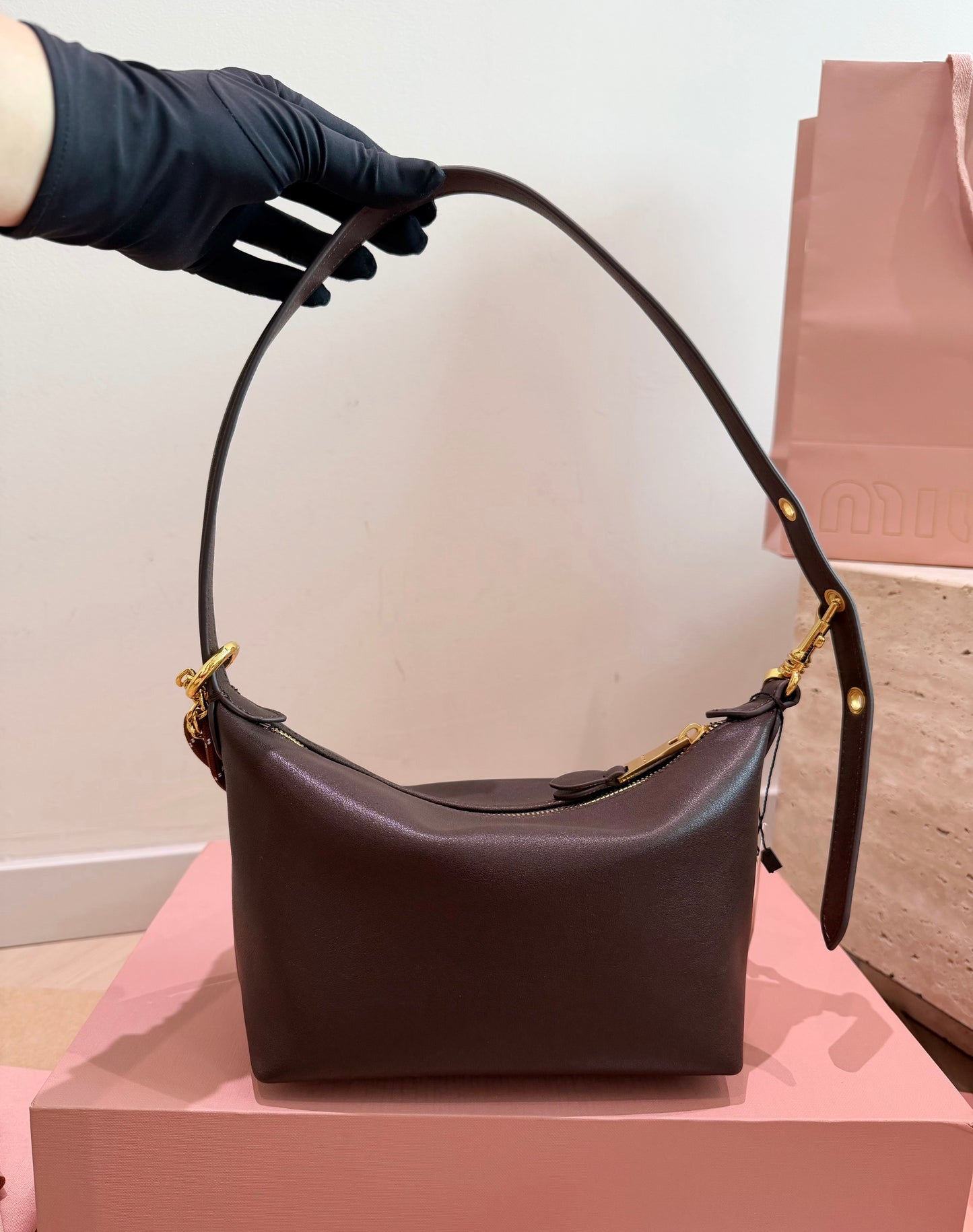 Cuero | Mini Shoulder Bag Brown