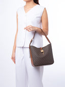 MICHAEL KORS Lyra Leather Small Bucket Bag Oxblood
