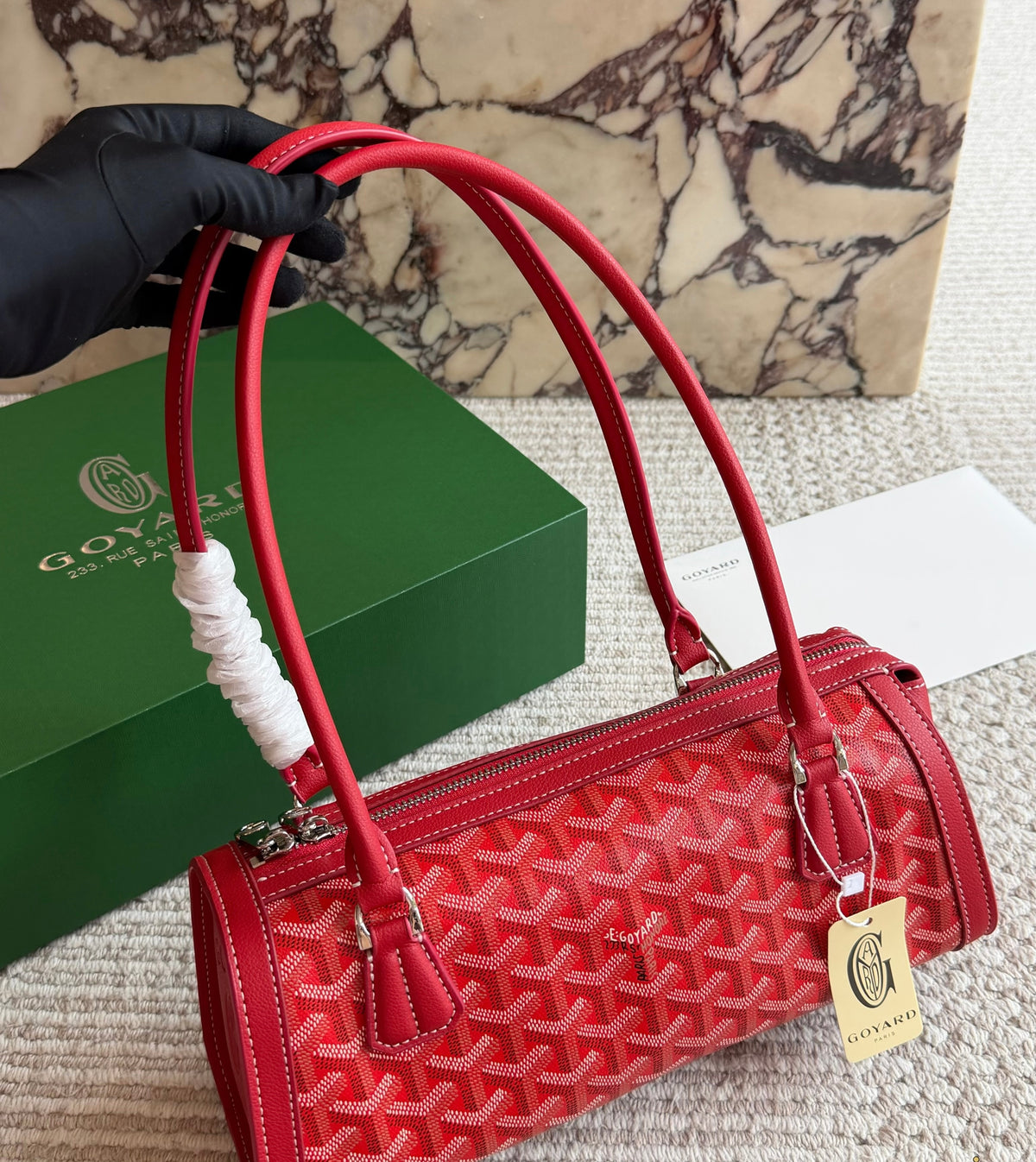 Cuero | Monogram Barrel Top Handle Bag