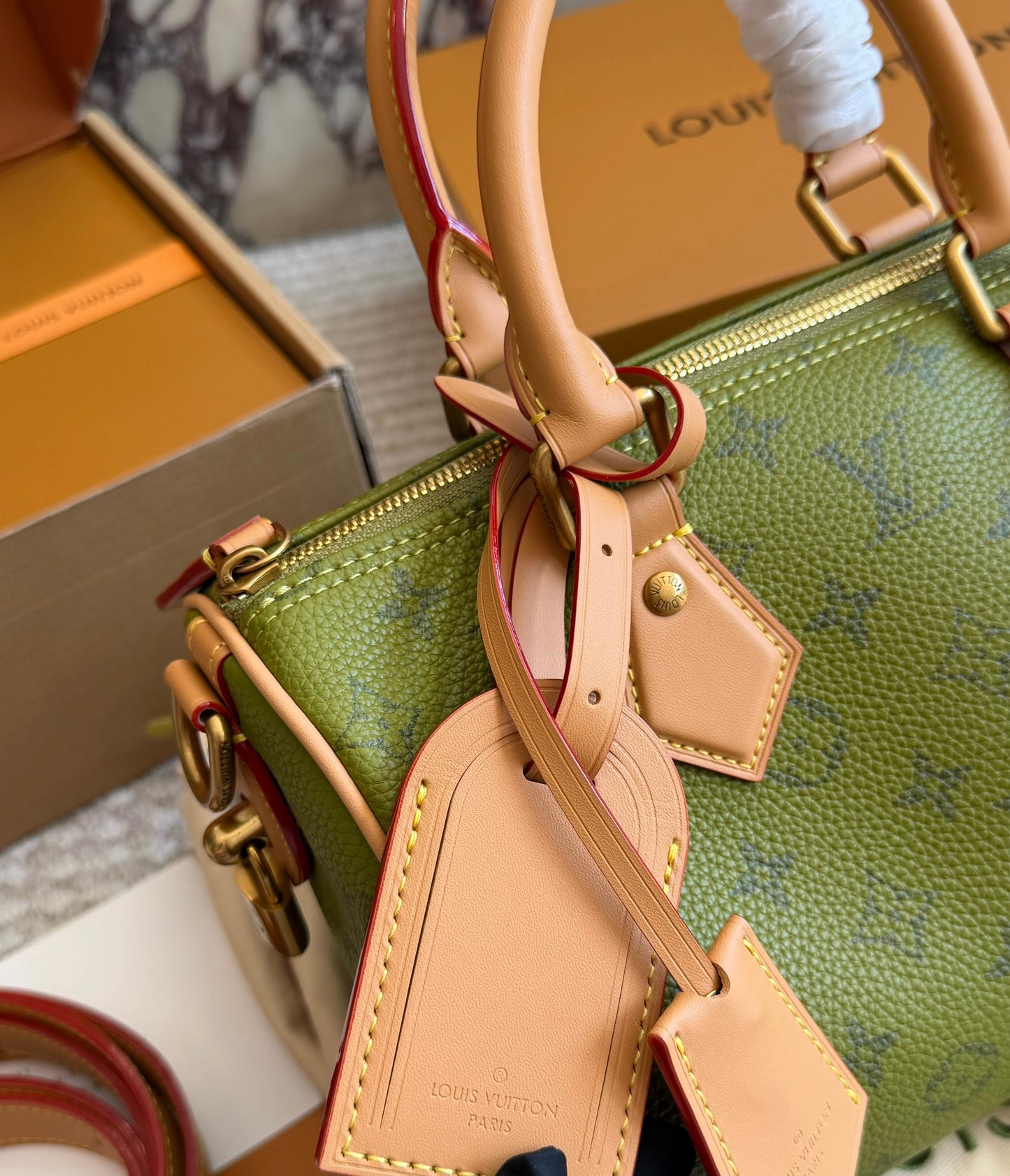 Cuero | Monogram Canvas Boston Bag
