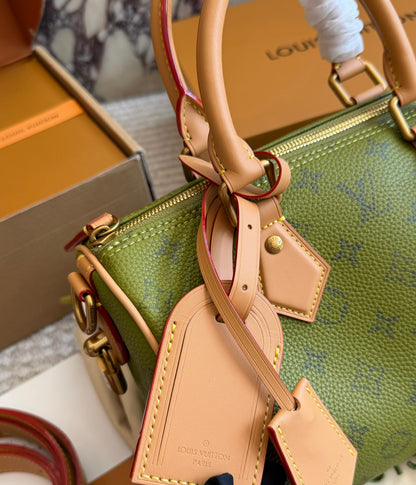Cuero | Monogram Canvas Boston Bag