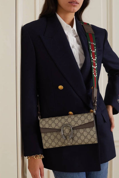 Cuero | DIONYSUS FLAP SHOULDER BAG IN SUPREME CANVAS