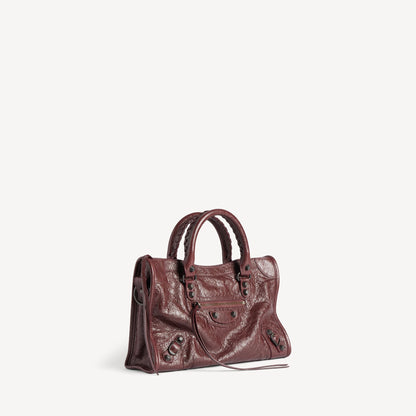 Cuero | WOMEN'S LE CITY BAG SMALL IN DARK BURGUNDY