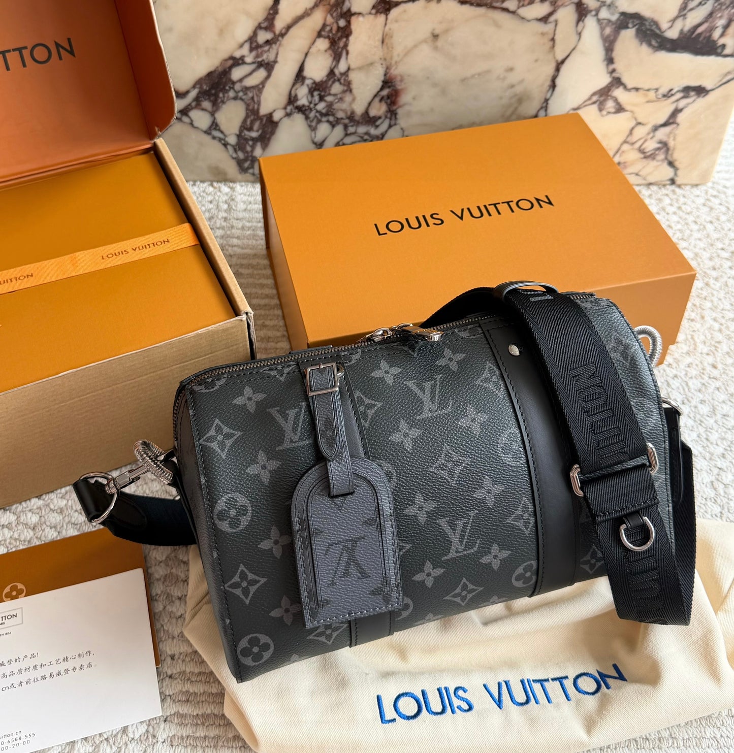 Cuero | Monogram Duffle Crossbody