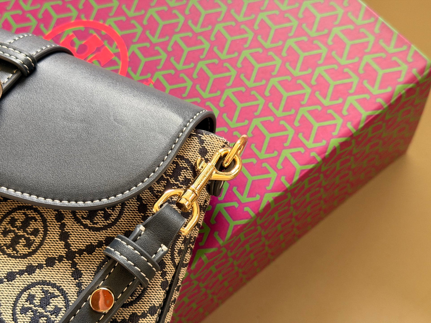 Cuero | Monogram Jacquard Shoulder Bag