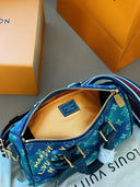 Louis Vuitton Keepall XS Monogram Blue with Graffiti Print
