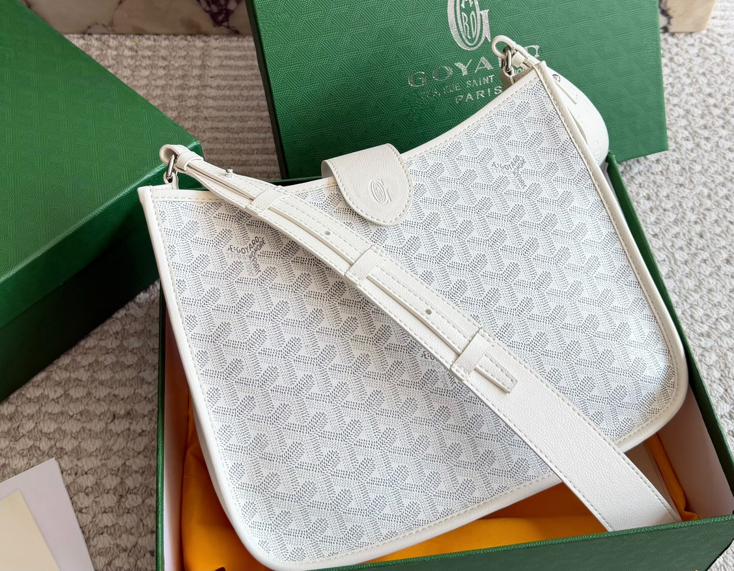 Goyard Hobo Bag – Goyardine White