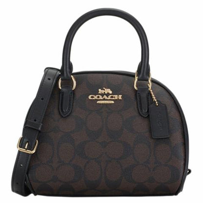 Cuero | Sydney Satchel Signature Brown Black