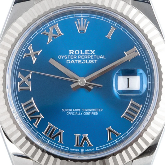 Cuero | Datejust 41 Azzurro Dial - 126334