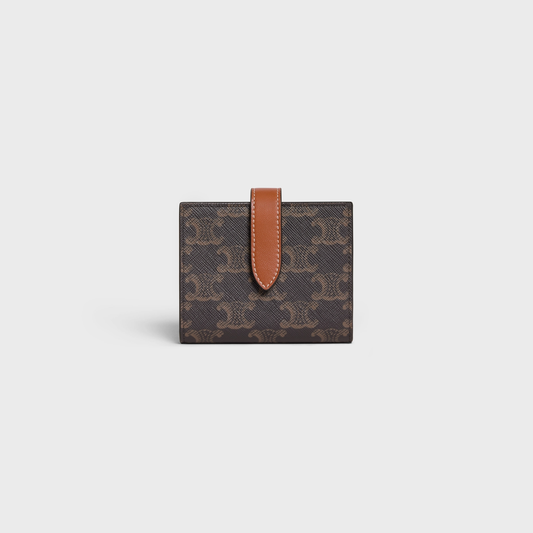 Cuero | Small Strap Wallet in Triomphe Canvas and lambskin