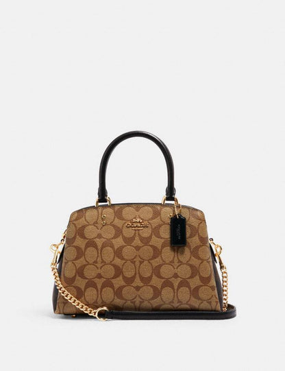 Cuero | Lillie Carryall Signature Khaki Black