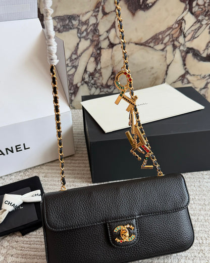 Cuero | Charm Chain Flap Bag