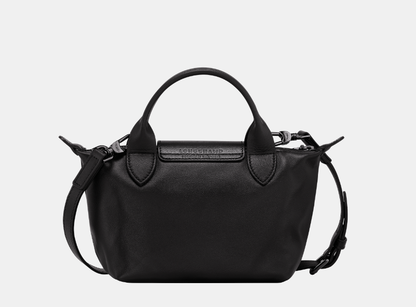 Cuero | Le Pliage Xtra XS Handbag Black Leather