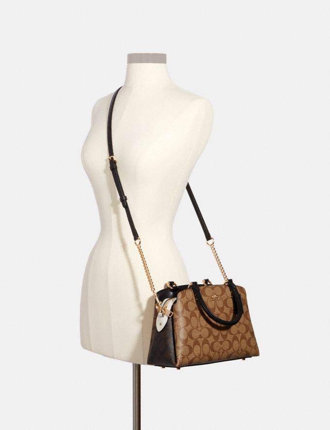 Cuero | Lillie Carryall Signature Khaki Black
