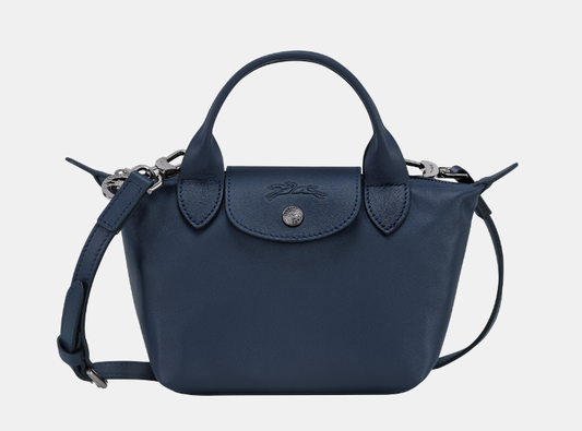 Cuero | Le Pliage Xtra XS Handbag Navy Leather