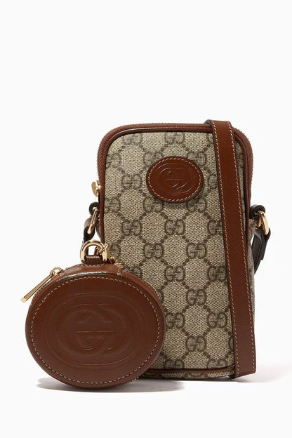 Cuero | GG-print mini messenger bag