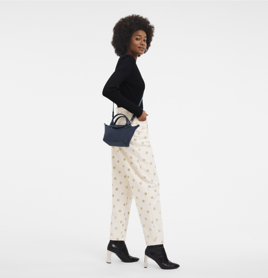 Cuero | Le Pliage Xtra XS Handbag Navy Leather